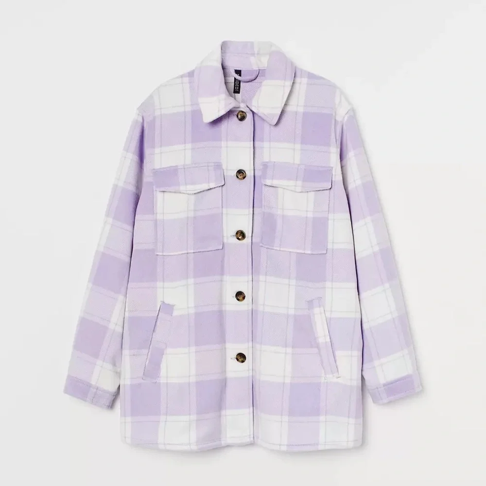 H&M Oversized Shirt Jacket - Picture 4 of 10